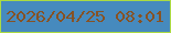 文字の大きさ：4、枠の色：abda43、背景の色：468abe、文字の色：875224 無料ブログパーツのブログ時計