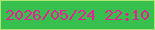 文字の大きさ：5、枠の色：abe774、背景の色：37c04e、文字の色：eb1f93 無料ブログパーツのブログ時計