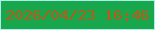 文字の大きさ：1、枠の色：abefea、背景の色：19a74e、文字の色：b85a18 無料ブログパーツのブログ時計