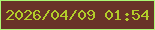 文字の大きさ：4、枠の色：abf874、背景の色：693328、文字の色：b3cd2a 無料ブログパーツのブログ時計