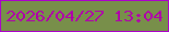 文字の大きさ：2、枠の色：ac01cb、背景の色：788f4a、文字の色：af03a8 無料ブログパーツのブログ時計