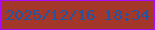 文字の大きさ：3、枠の色：ac0cfa、背景の色：a2372a、文字の色：2155a4 無料ブログパーツのブログ時計