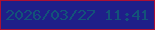 文字の大きさ：1、枠の色：ac1033、背景の色：1f1f89、文字の色：135379 無料ブログパーツのブログ時計