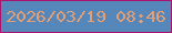 文字の大きさ：4、枠の色：ac146b、背景の色：5687ba、文字の色：e29f76 無料ブログパーツのブログ時計