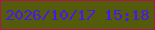 文字の大きさ：5、枠の色：ac174a、背景の色：545b0a、文字の色：4717ee 無料ブログパーツのブログ時計