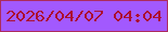 文字の大きさ：2、枠の色：ac2c5d、背景の色：a259fe、文字の色：ac1031 無料ブログパーツのブログ時計