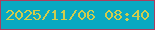 文字の大きさ：5、枠の色：ac3e5e、背景の色：09a9c2、文字の色：cfcc4d 無料ブログパーツのブログ時計