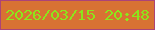 文字の大きさ：2、枠の色：ac4377、背景の色：d87233、文字の色：8ce61b 無料ブログパーツのブログ時計