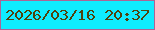 文字の大きさ：4、枠の色：ac6496、背景の色：0fecff、文字の色：4f420c 無料ブログパーツのブログ時計