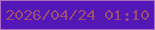 文字の大きさ：1、枠の色：ac6fbb、背景の色：5317b6、文字の色：9a4e76 無料ブログパーツのブログ時計