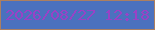 文字の大きさ：5、枠の色：ac7f60、背景の色：4b71be、文字の色：9942c6 無料ブログパーツのブログ時計
