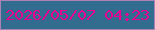 文字の大きさ：4、枠の色：ac82b4、背景の色：326d8f、文字の色：e80195 無料ブログパーツのブログ時計
