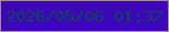 文字の大きさ：3、枠の色：ac8a9b、背景の色：3d06b8、文字の色：0e4557 無料ブログパーツのブログ時計