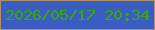文字の大きさ：1、枠の色：ac9166、背景の色：395dc0、文字の色：37a90b 無料ブログパーツのブログ時計