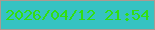 文字の大きさ：4、枠の色：ac9990、背景の色：35c3c2、文字の色：32df11 無料ブログパーツのブログ時計