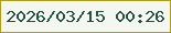 文字の大きさ：2、枠の色：ac9b1d、背景の色：f3f7f0、文字の色：285146 無料ブログパーツのブログ時計