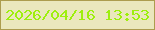文字の大きさ：4、枠の色：ac9c4e、背景の色：eae7bd、文字の色：9def0d 無料ブログパーツのブログ時計
