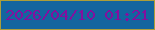 文字の大きさ：5、枠の色：ac9e39、背景の色：13659f、文字の色：84109e 無料ブログパーツのブログ時計