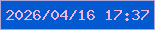 文字の大きさ：3、枠の色：aca4d7、背景の色：0259d0、文字の色：efb3e5 無料ブログパーツのブログ時計