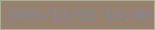 文字の大きさ：3、枠の色：acaf95、背景の色：97816f、文字の色：86869a 無料ブログパーツのブログ時計
