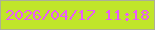 文字の大きさ：2、枠の色：acb095、背景の色：c0e52a、文字の色：ea5af9 無料ブログパーツのブログ時計