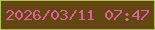 文字の大きさ：5、枠の色：acc156、背景の色：644612、文字の色：de609a 無料ブログパーツのブログ時計