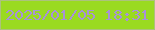 文字の大きさ：3、枠の色：acc27d、背景の色：9ada21、文字の色：a892d8 無料ブログパーツのブログ時計