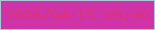 文字の大きさ：5、枠の色：acc4d8、背景の色：cf33a8、文字の色：dc3276 無料ブログパーツのブログ時計