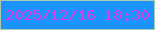 文字の大きさ：2、枠の色：acc8b7、背景の色：1a93fb、文字の色：db40e6 無料ブログパーツのブログ時計