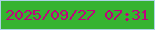 文字の大きさ：2、枠の色：acd4e6、背景の色：36b331、文字の色：bf037d 無料ブログパーツのブログ時計