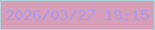 文字の大きさ：1、枠の色：acd6d9、背景の色：d79fb7、文字の色：ac9df2 無料ブログパーツのブログ時計