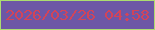 文字の大きさ：4、枠の色：acdd70、背景の色：6d57a6、文字の色：d24459 無料ブログパーツのブログ時計