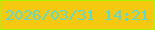 文字の大きさ：5、枠の色：acf403、背景の色：f4c90f、文字の色：62d8cd 無料ブログパーツのブログ時計