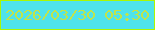 文字の大きさ：1、枠の色：acf602、背景の色：4fe3eb、文字の色：c1e449 無料ブログパーツのブログ時計