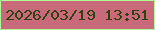 文字の大きさ：1、枠の色：acfd98、背景の色：c96a7b、文字の色：324114 無料ブログパーツのブログ時計