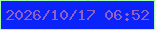 文字の大きさ：2、枠の色：acfead、背景の色：0923f8、文字の色：8f61c6 無料ブログパーツのブログ時計