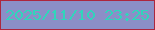 文字の大きさ：2、枠の色：ad263e、背景の色：8b8fc7、文字の色：30d5bb 無料ブログパーツのブログ時計