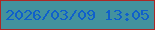 文字の大きさ：2、枠の色：ad2825、背景の色：43929e、文字の色：0f60cb 無料ブログパーツのブログ時計