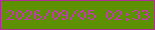 文字の大きさ：1、枠の色：ad2f93、背景の色：5e9101、文字の色：bb3ca7 無料ブログパーツのブログ時計
