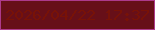 文字の大きさ：1、枠の色：ad3a8b、背景の色：670f18、文字の色：781207 無料ブログパーツのブログ時計