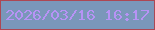 文字の大きさ：3、枠の色：ad4753、背景の色：7a97ba、文字の色：b793f5 無料ブログパーツのブログ時計