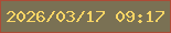文字の大きさ：4、枠の色：ad4b36、背景の色：7a7154、文字の色：fad665 無料ブログパーツのブログ時計