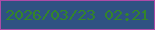 文字の大きさ：1、枠の色：ad4ba7、背景の色：2f5282、文字の色：33852a 無料ブログパーツのブログ時計