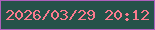 文字の大きさ：3、枠の色：ad5fbc、背景の色：255249、文字の色：fb7a8e 無料ブログパーツのブログ時計