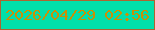 文字の大きさ：2、枠の色：ad6430、背景の色：01dfaa、文字の色：c99006 無料ブログパーツのブログ時計