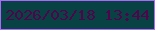 文字の大きさ：5、枠の色：ad69fb、背景の色：094245、文字の色：50044c 無料ブログパーツのブログ時計