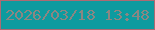 文字の大きさ：1、枠の色：ad6a72、背景の色：0d9b9f、文字の色：8b8682 無料ブログパーツのブログ時計