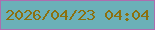 文字の大きさ：1、枠の色：ad6daf、背景の色：6bb0b8、文字の色：8b700f 無料ブログパーツのブログ時計