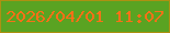 文字の大きさ：5、枠の色：ad9011、背景の色：5aa322、文字の色：f97017 無料ブログパーツのブログ時計