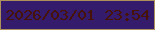文字の大きさ：3、枠の色：ad915c、背景の色：351b6b、文字の色：471309 無料ブログパーツのブログ時計